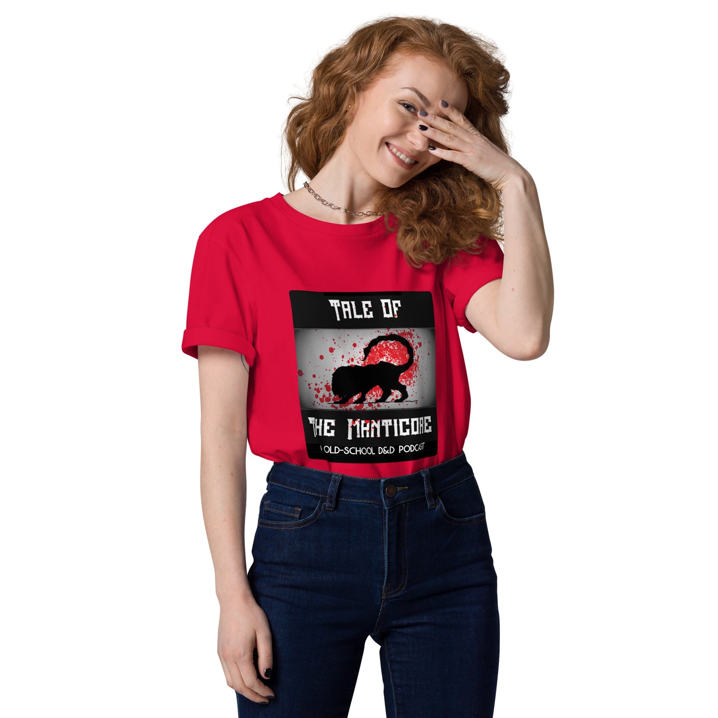 "Manticore Blood Splatter" Unisex organic cotton t-shirt