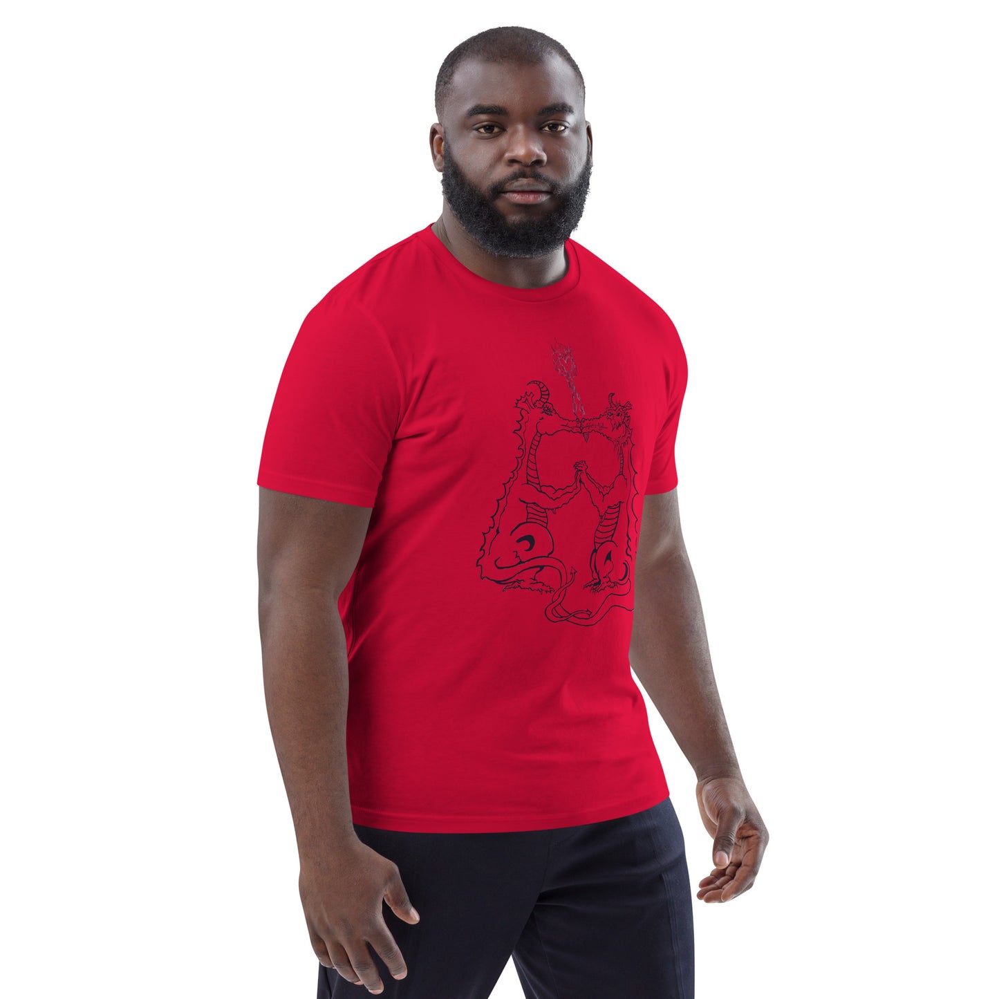 Draconis Amori Unisex organic cotton t-shirt (dark on light)