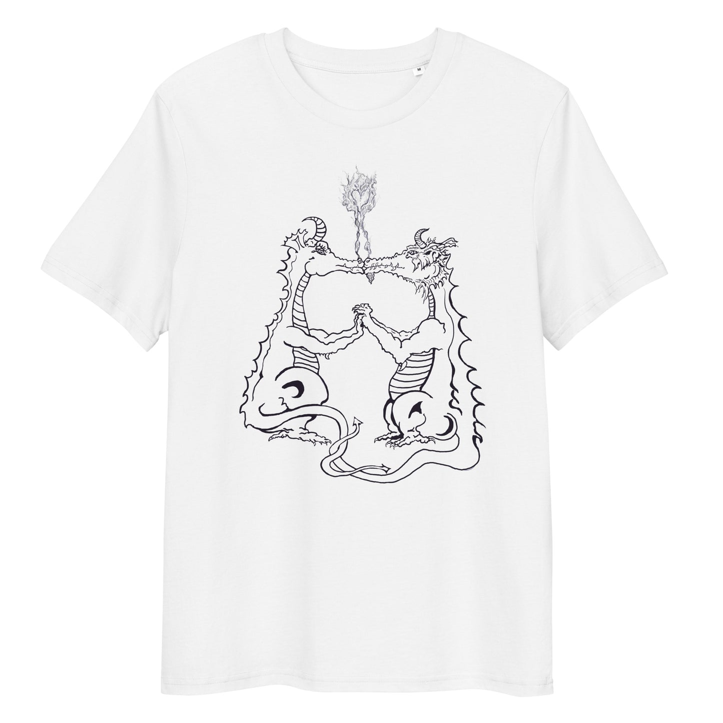 Draconis Amori Unisex organic cotton t-shirt (dark on light)