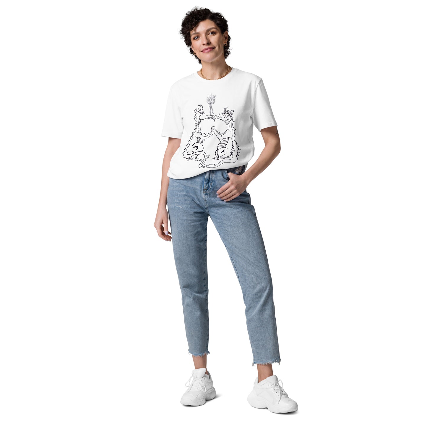 Draconis Amori Unisex organic cotton t-shirt (dark on light)