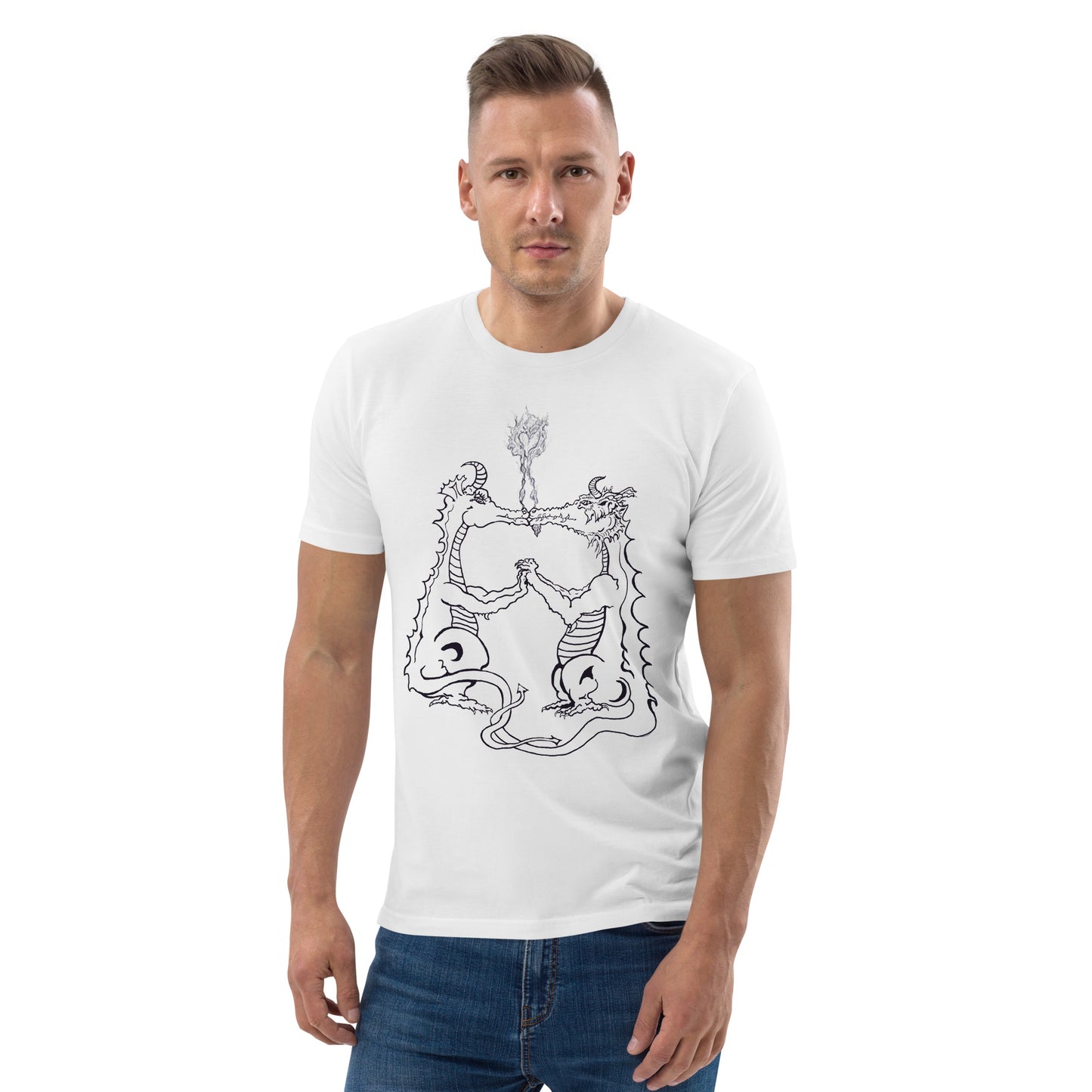 Draconis Amori Unisex organic cotton t-shirt (dark on light)