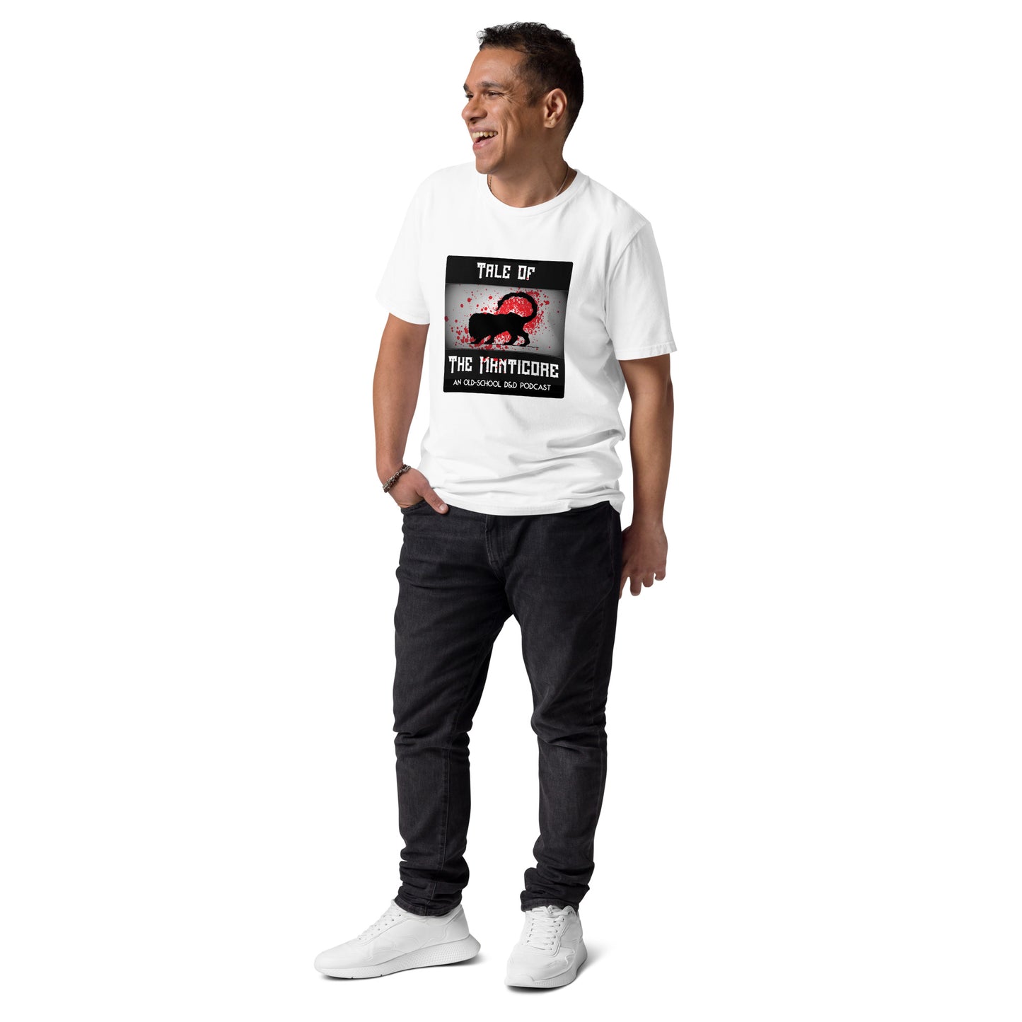 "Manticore Blood Splatter" Unisex organic cotton t-shirt