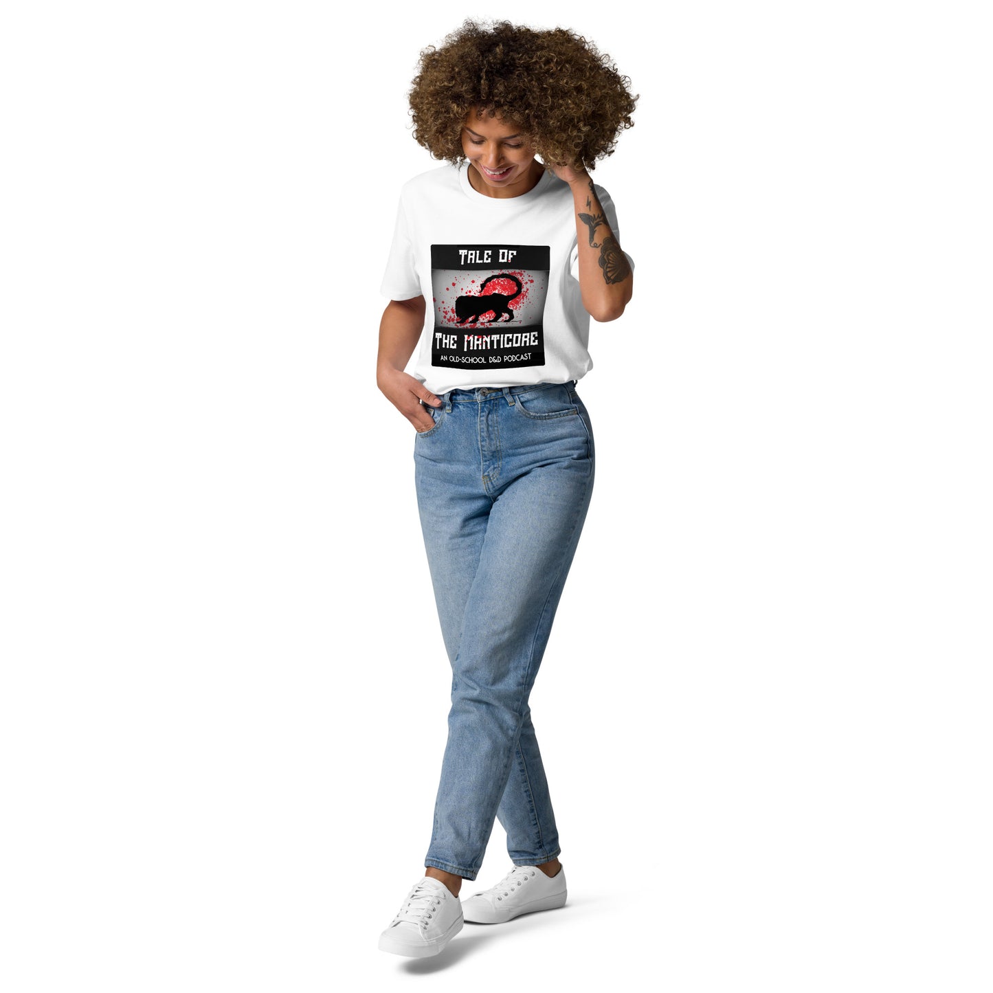 "Manticore Blood Splatter" Unisex organic cotton t-shirt