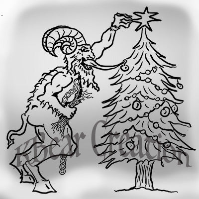 Krampus Greeting card (white)