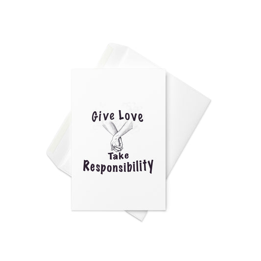 Give Love Greeting card