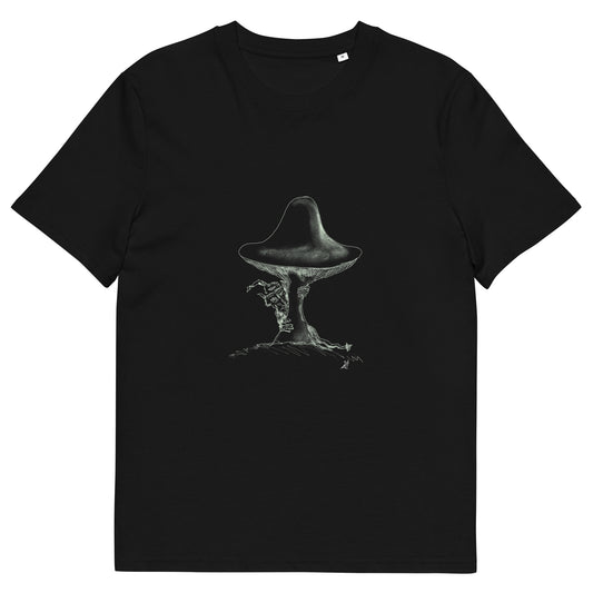 Shroom Peeker Unisex organic cotton t-shirt (dark)